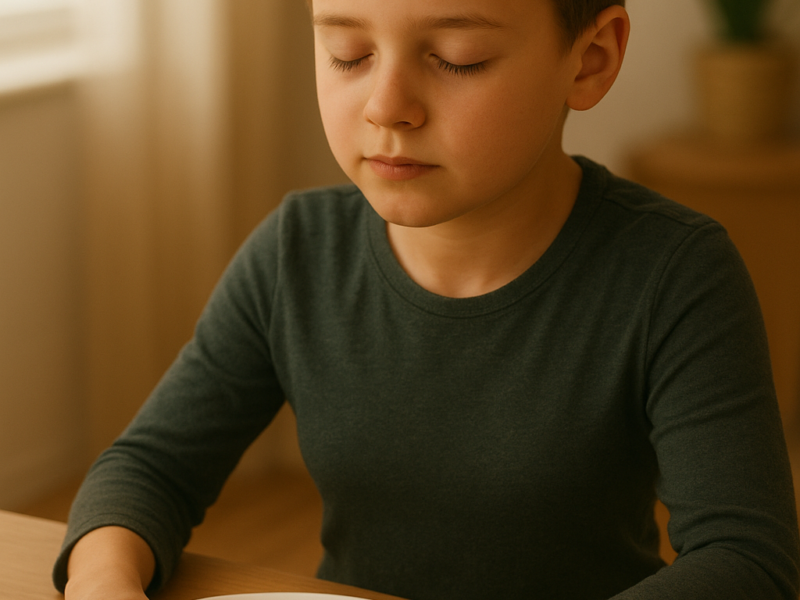 Healthy meal rich in vitamins A and omega-3 to support children’s eye health