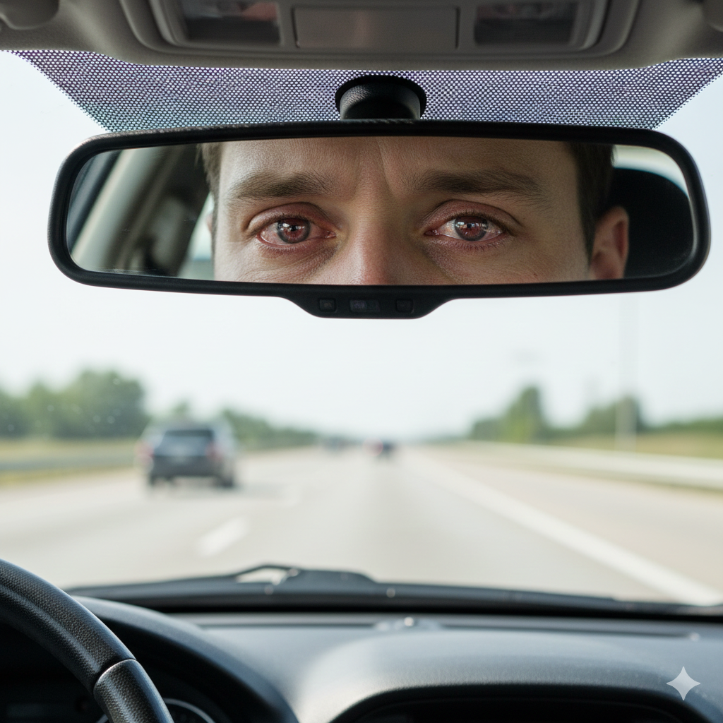 Symptoms comparison of driving fatigue vs eye strain