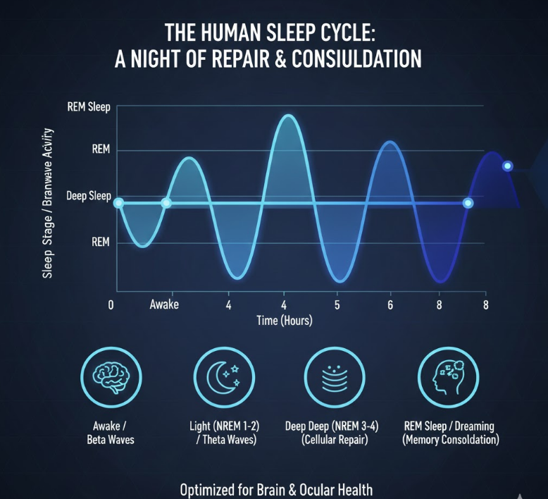 sleep cycles and eye health repair process