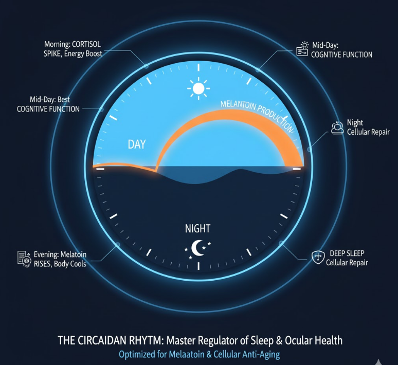 melatonin circadian rhythm and eye health