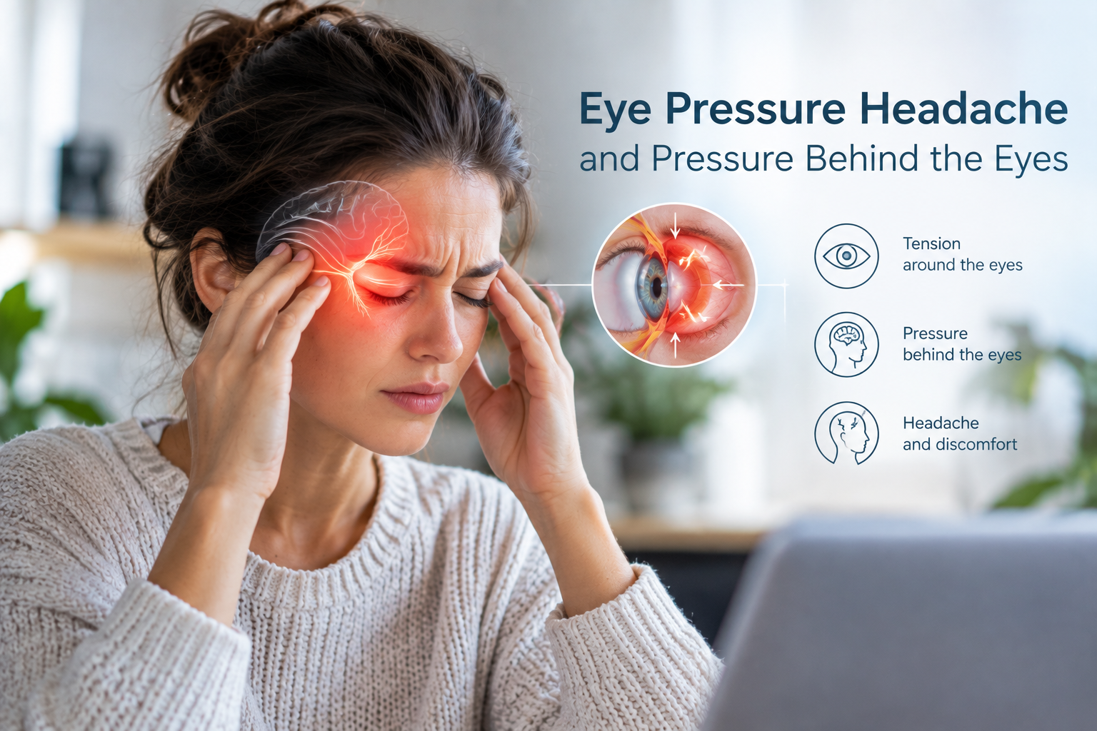 eye pressure headache and pressure behind the eyes
