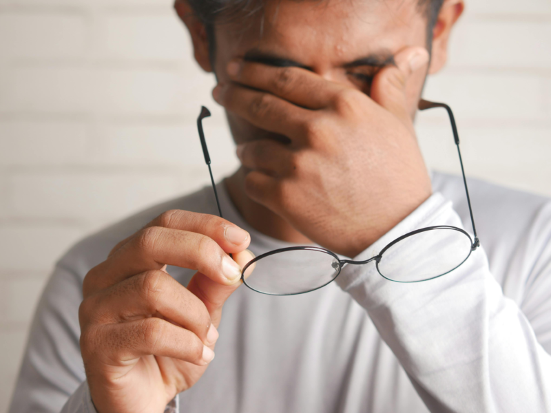 vision feels off but eye exam normal due to stress and screen use