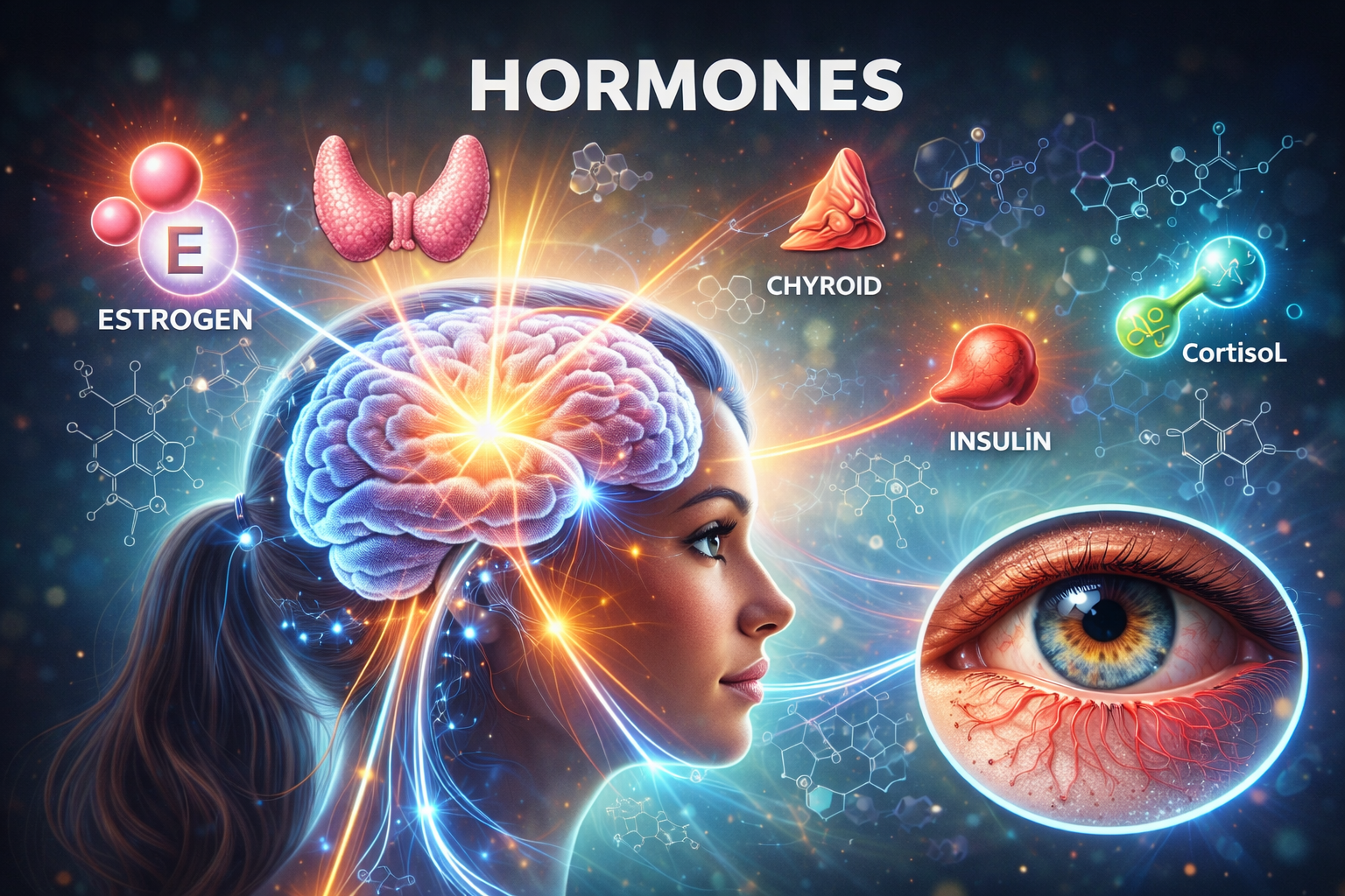 Hormonal imbalance and eye health connection affecting vision