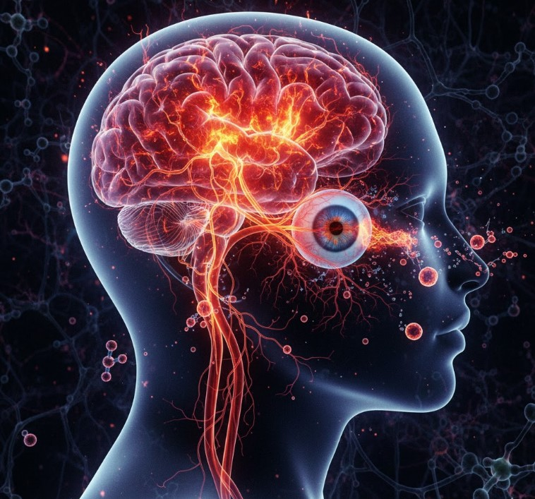 Stress hormones affecting eye health and vision clarity