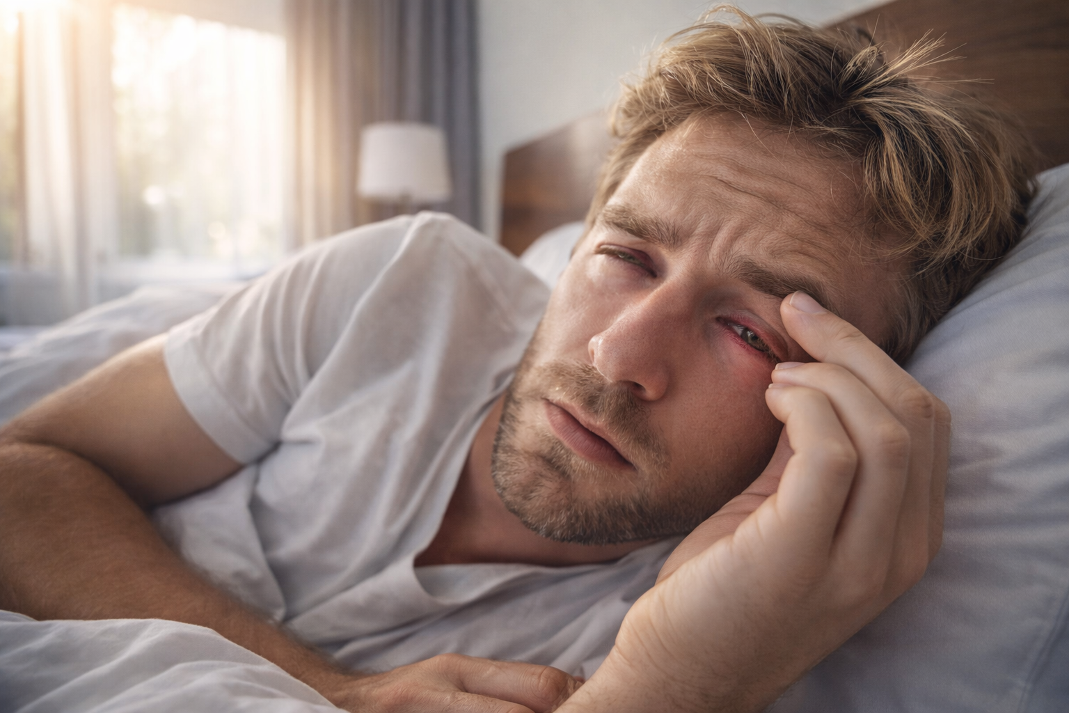 Dry Eyes in the Morning causing irritation after waking up.
