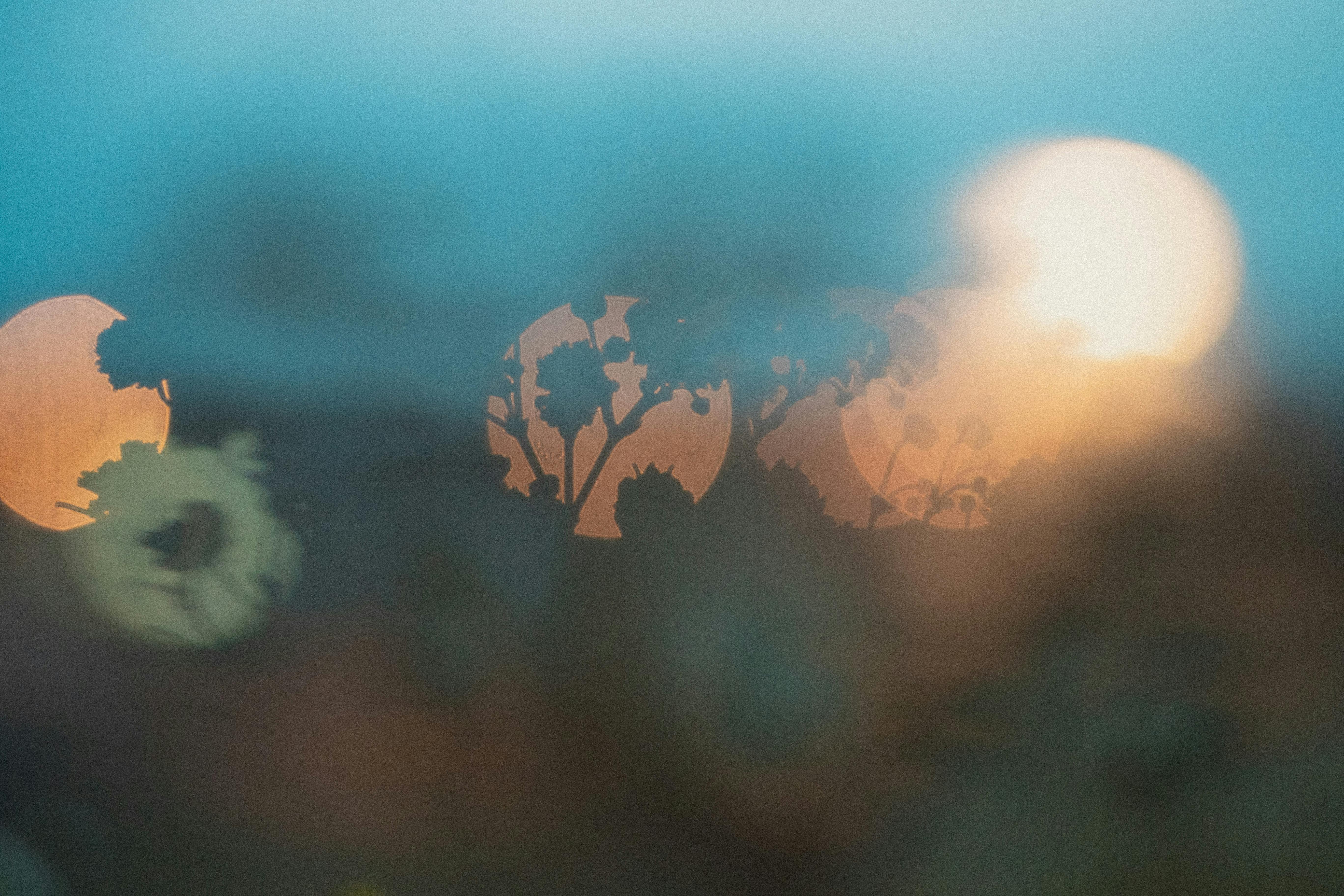 visual snow syndrome illustration showing static dots across vision