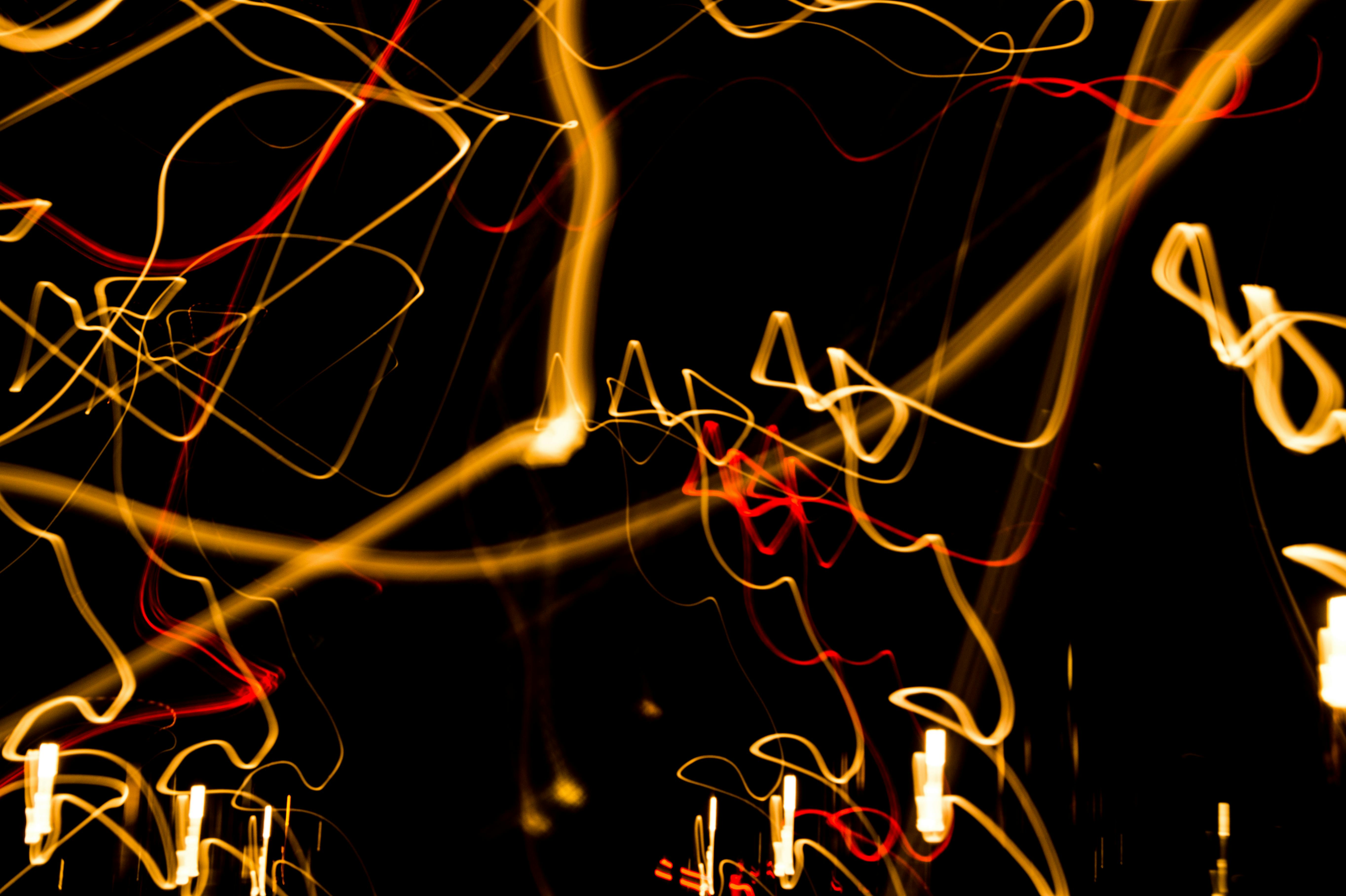 abstract light patterns dark background