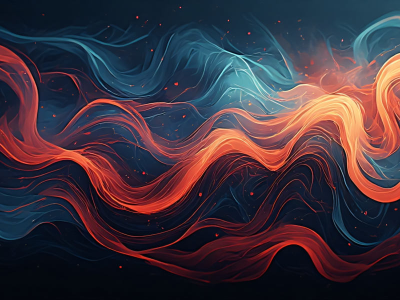 Visual representation of why people see colors when I close my eyes, showing abstract light patterns and phosphenes.