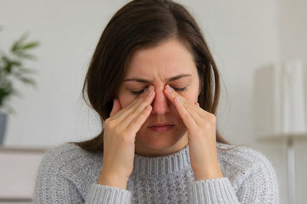 sinus pressure causing eye pain when moving eyes