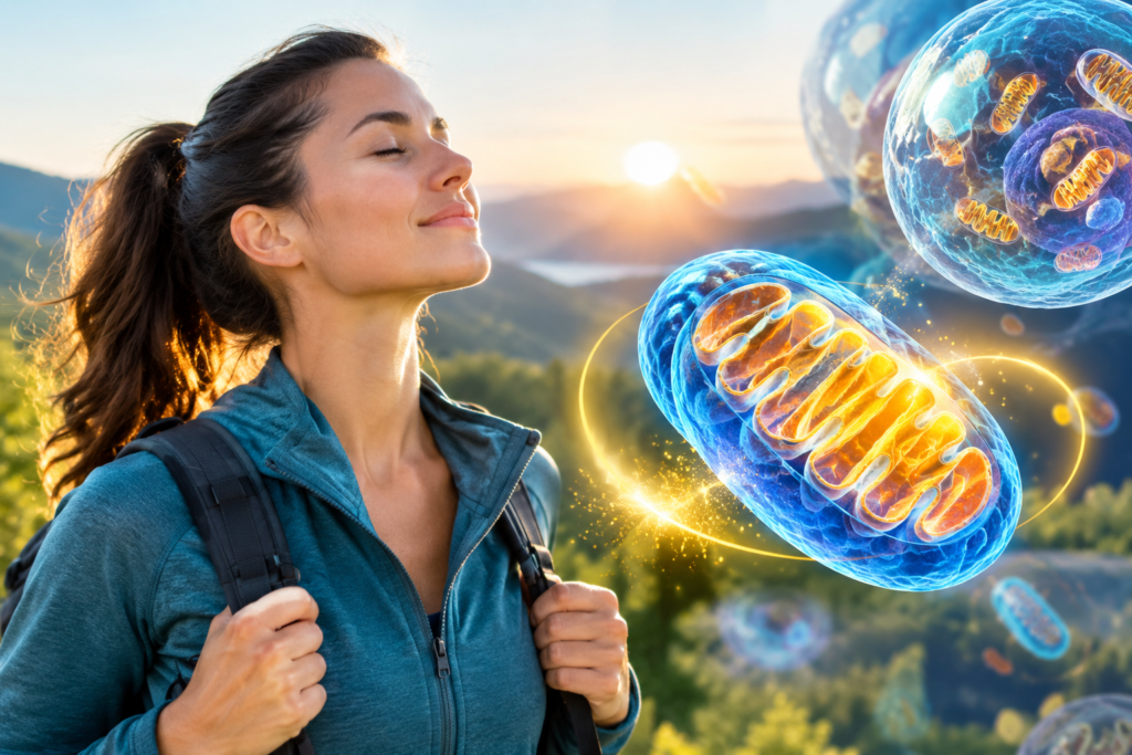 Mitochondrial health and cellular energy production for eye tissue recovery