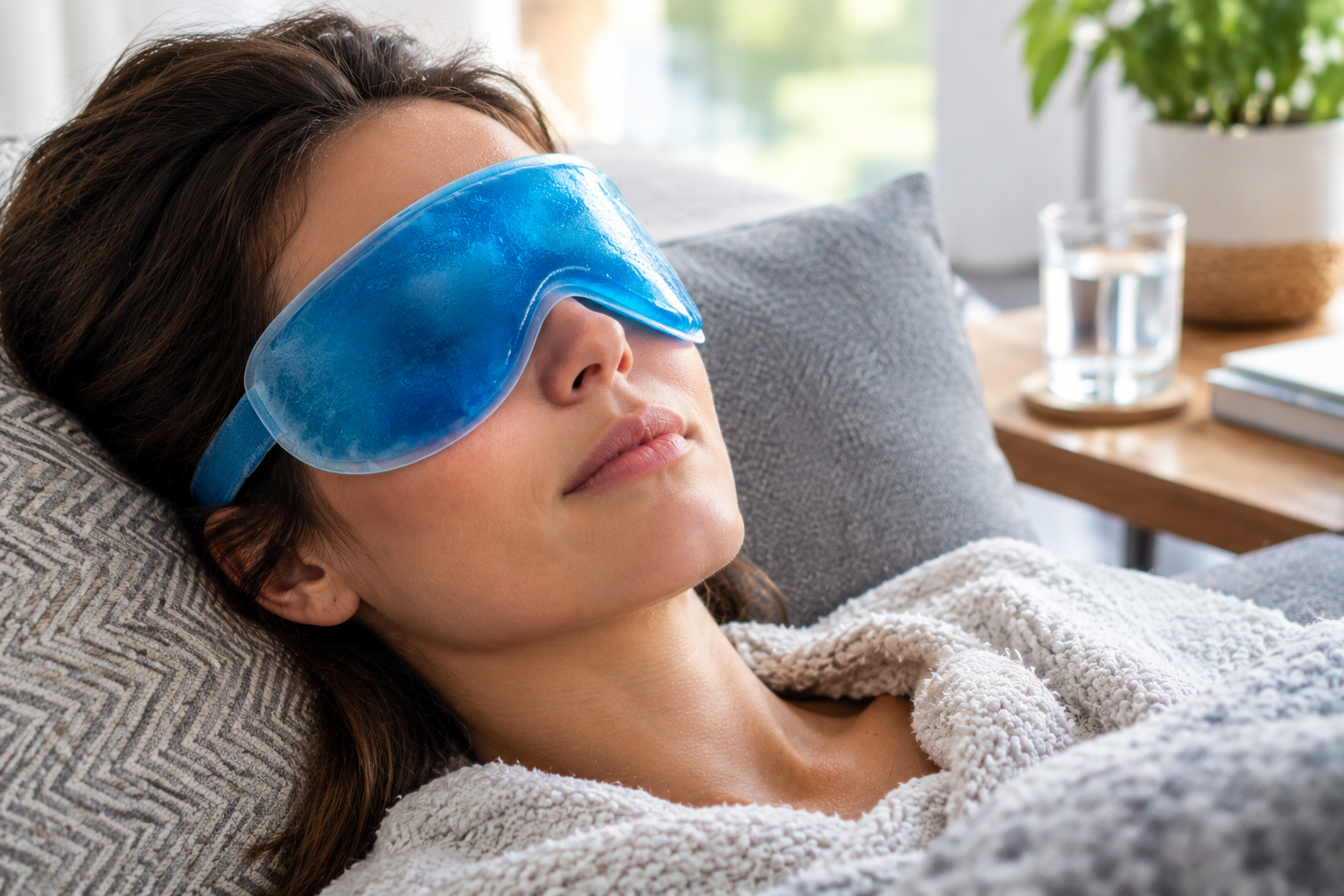 Cold compress for eyes reducing swelling and inflammation